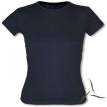 Womens Hemp & Organic Cotton T Shirt   Blue Small  