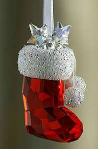 Swarovski Crystal ~ Santas Stocking Ornament ~ Mint In Box 944872 