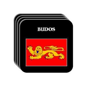  Aquitaine   BUDOS Set of 4 Mini Mousepad Coasters 