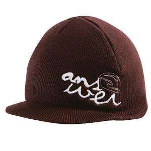  Answer Racing Swerve Beanie   One size fits most/Brown 