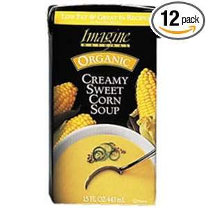 Imagine Organic Sweet Corn Soup, 16 Ounce Aseptic Cartons (Pack of 12 