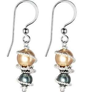   Spiral Pearl Drop Earrings MADE WITH SWAROVSKI ELEMENTS Jewelry