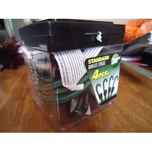  24 STANDARD BUNGEE CORDS 4 PACK GREEN   STEEL CORE COATED 