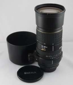 Sigma 135 400mm F/4.5 5.6 APO Super Telephoto Zoom Lens   Excellent 