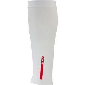  2XU Recovery Compression Calf Sleeve White/White, S 