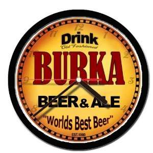  BURKA beer and ale cerveza wall clock 