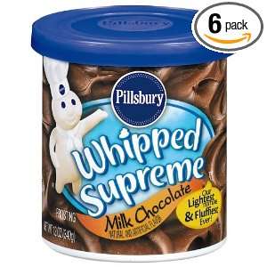 Pillsbury Frosting Whipped Supreme Milk Chocolate, 12 Ounce Containers 