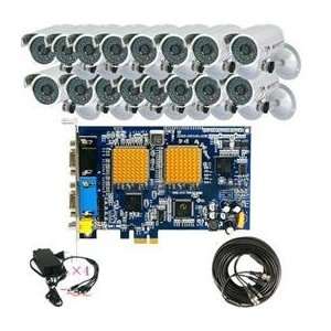   16 night vision Surveillance Camera DVR Card System