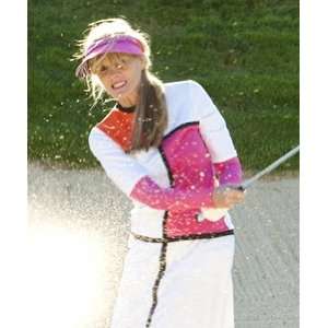  Iconic Mondrian Elbow Sleeve Ladies Golf Tee Sports 