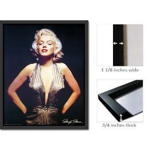  Framed Marilyn Monroe Gold Dress Classic Poster Fr16219 