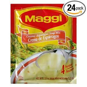 Maggi Cream Asparagus Soup, 2.32 Ounce Packets (Pack of 24)  