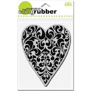  Stampendous Cling Rubber Stamp Ornate Heart; 2 Items/Order 