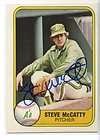 Steve McCatty signed autographed 1981 Fleer card #589