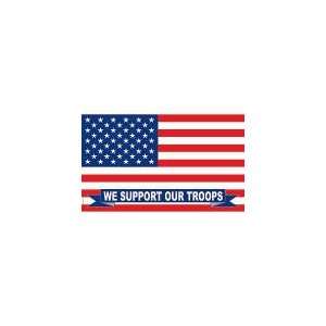  U.S.A. Support Our Troops Flag (full size)