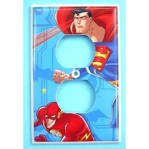  Justice League OUTLET Superman Flash Switch Plate 