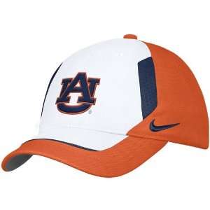 Nike Auburn Tigers White Coaches Swoosh Flex Fit Adjustable Hat 