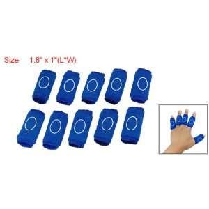  Como 10 Pcs Finger Sleeve Support Sports Protection Blue 