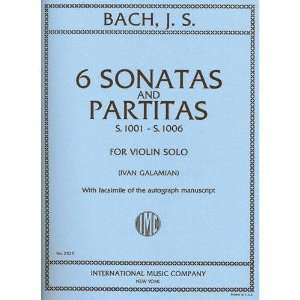  Bach, J.S.   6 Sonatas and Partitas BWV 1001 1006 for 