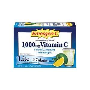  Emergen C Lite Health & Energy Booster Lemon Lime 30 Pkt 