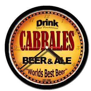  CABRALES beer and ale cerveza wall clock 