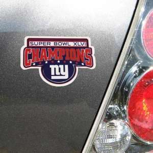  New York Giants Super Bowl XLVI Champions 6 Magnet 