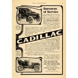  1906 Ad Cadillac Motor Car Co. Model M Light Touring 