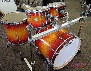 Pearl Masters MCX Shell Pack Quilted Bubinga Burst NEW  