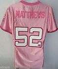 Green Bay Packers 52 Clay Matthews Pink Jersey Shirt Top Misses LRG 