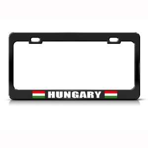  Hungary Hungarian Flag Black Country Metal license plate 