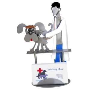    Male Veterinarian (Dog) Business Card Holder