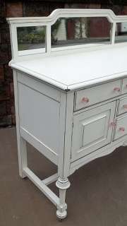Shabby French Country White CHIC BUFFET SERVER Sideboard Table 
