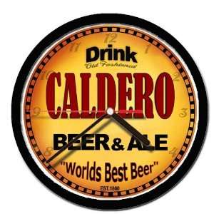  CALDERO beer and ale cerveza wall clock 