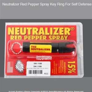  Neutralizer Red Pepper Spray Key Ring For Self Defense 