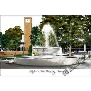  California State University, Fresno Lithograph Only 