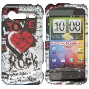  Rocks & Love HTC Droid Incredible 2 ADR6350 Case Cover 