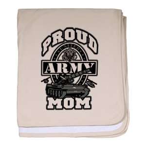    Baby Blanket Petal Pink Proud Army Mom Tank 