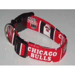  NBA Chicago Bulls Basketball Dog Collar X Small 3/4 