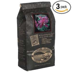 Organic Camano Island Coffee Roasters Sumatra, Dark Roast, Ground, 16 