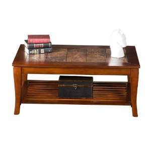  Cambria Brown Cherry Slate Cocktail Table KHA241 Office 