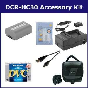 Sony DCR HC30 Camcorder Accessory Kit includes DVTAPE Tape/ Media 