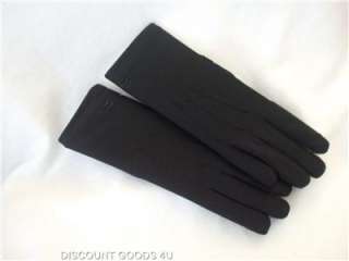 NEW ISOTONER BLACK GLOVES WOMEN.NEW STRETCH CLASSICS BLACK LINED 