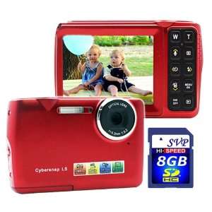Inches LCD Face Detection + Smile Shutter Mode Red Digital Camera 