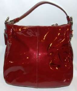   Leather ASHLEY Hobo Bag Purse Handbag 17861 Red/Wine/Burg  