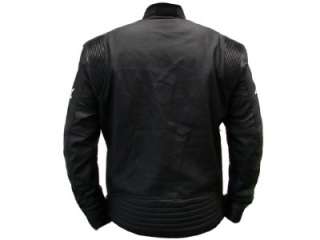   ARMOR Jacket Black Sportbike Cruiser Street Synthetic Leather  