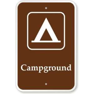  Campground (with Graphic) Diamond Grade Sign, 18 x 12 