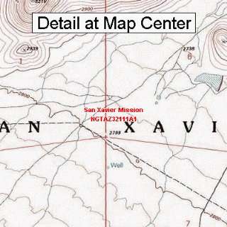  USGS Topographic Quadrangle Map   San Xavier Mission 