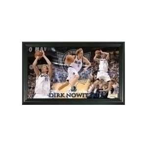  Dallas Mavericks Dirk Nowitzki Panoramic 12x20 Frame 