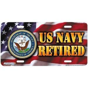 521 US Navy Retired Military License Plates Car Auto Novelty Front 