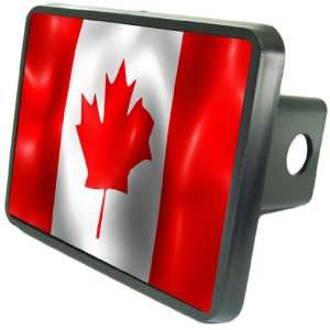  Canadian Flag Custom Hitch Plug for 2 receiver from Redeye 
