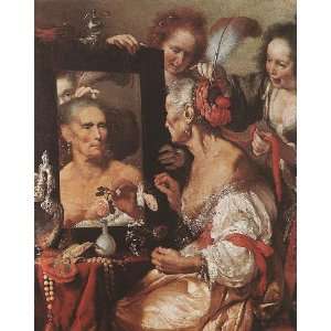 Hand Made Oil Reproduction   Bernardo Strozzi   32 x 40 inches   Old 